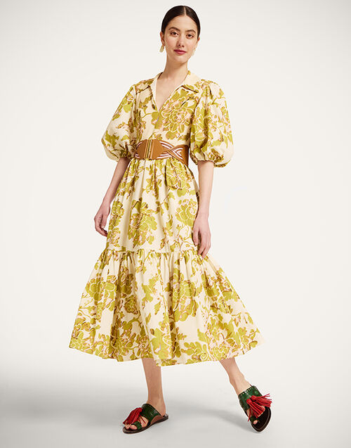 La DoubleJ Ischia Dress Oasis Green DRE1080COT039OAS01GR02