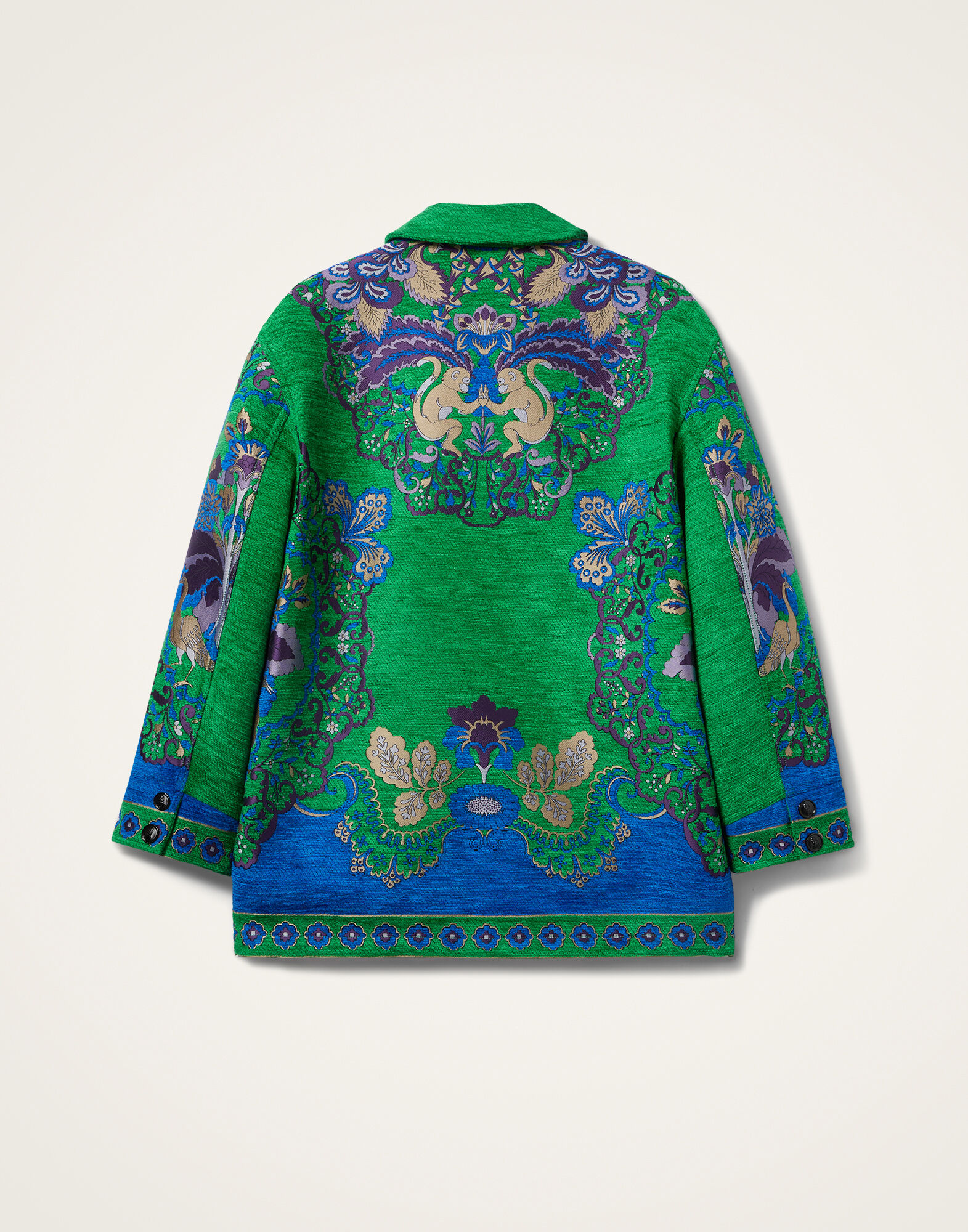 La DoubleJ Truffle Coat Cornucopia Plac&eacute;e Green JAC0178JCQ130CRN02GR02