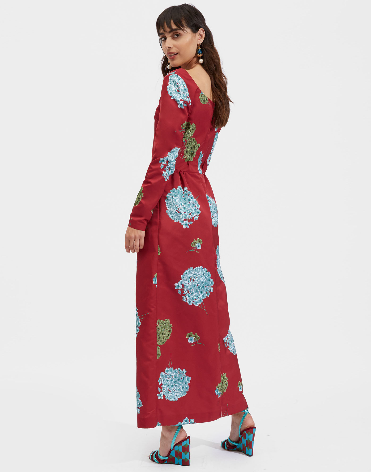 La DoubleJ Cheer Dress Ortensia Bordeaux DRE0431RAD001ORT0004