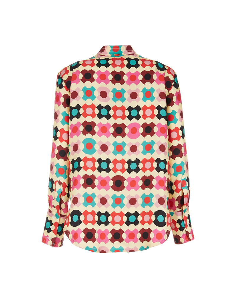 LaDoubleJ Portofino Shirt LaDoubleJ Portofino Shirt Groovy Dot Giallo SHI0046SIL001GRO0003