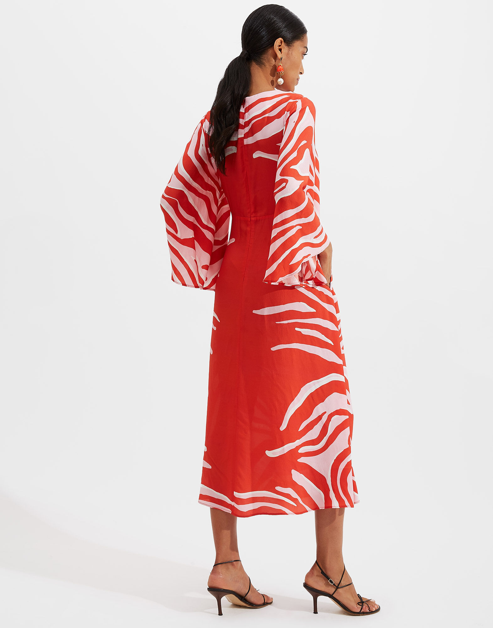 La DoubleJ Sorella Dress Zebra Plac&eacute;e DRE0233VIS004ZEB0002