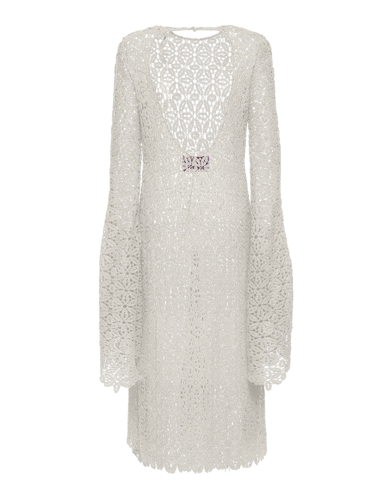 La DoubleJ Costiera Dress La DoubleJ Costiera Dress Solid White DRE0485LAC002SOLIDWH01