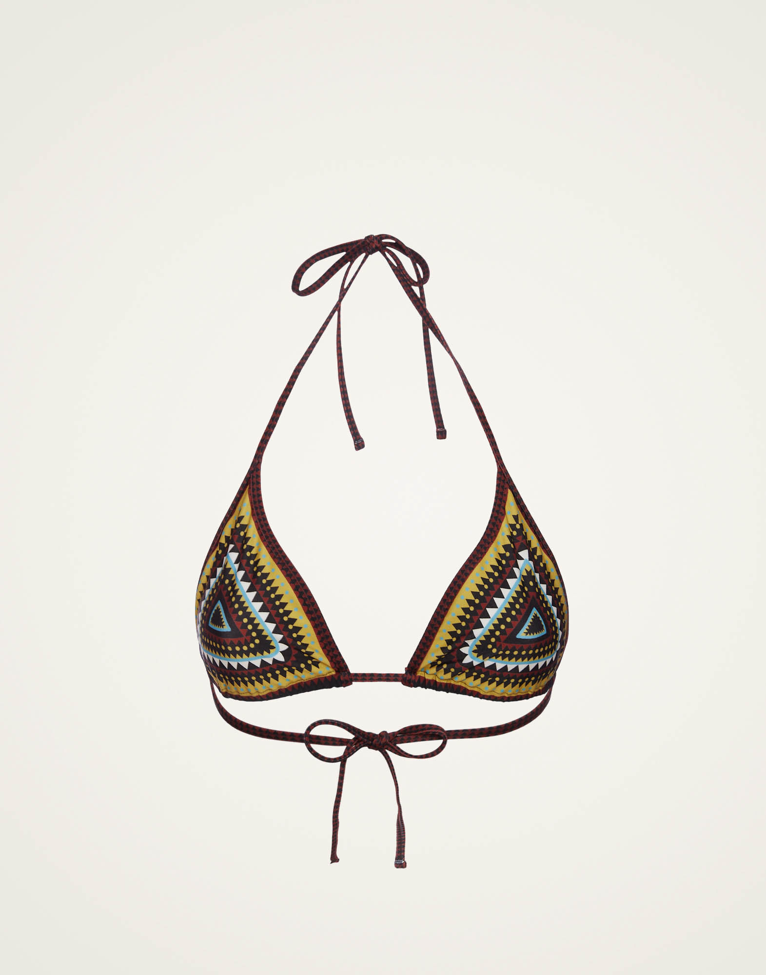 La DoubleJ Bikini Top Doric Plac&eacute;e Black SWI0032LYC003DOR01BL01