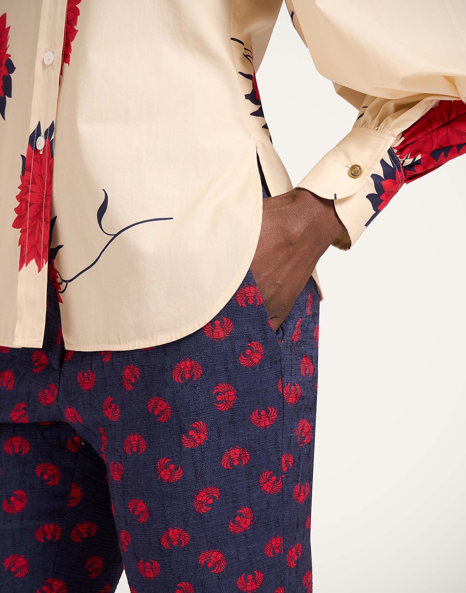 La DoubleJ 24/7 Pants Talismania Blue TRO0069COT005TAL01BU03