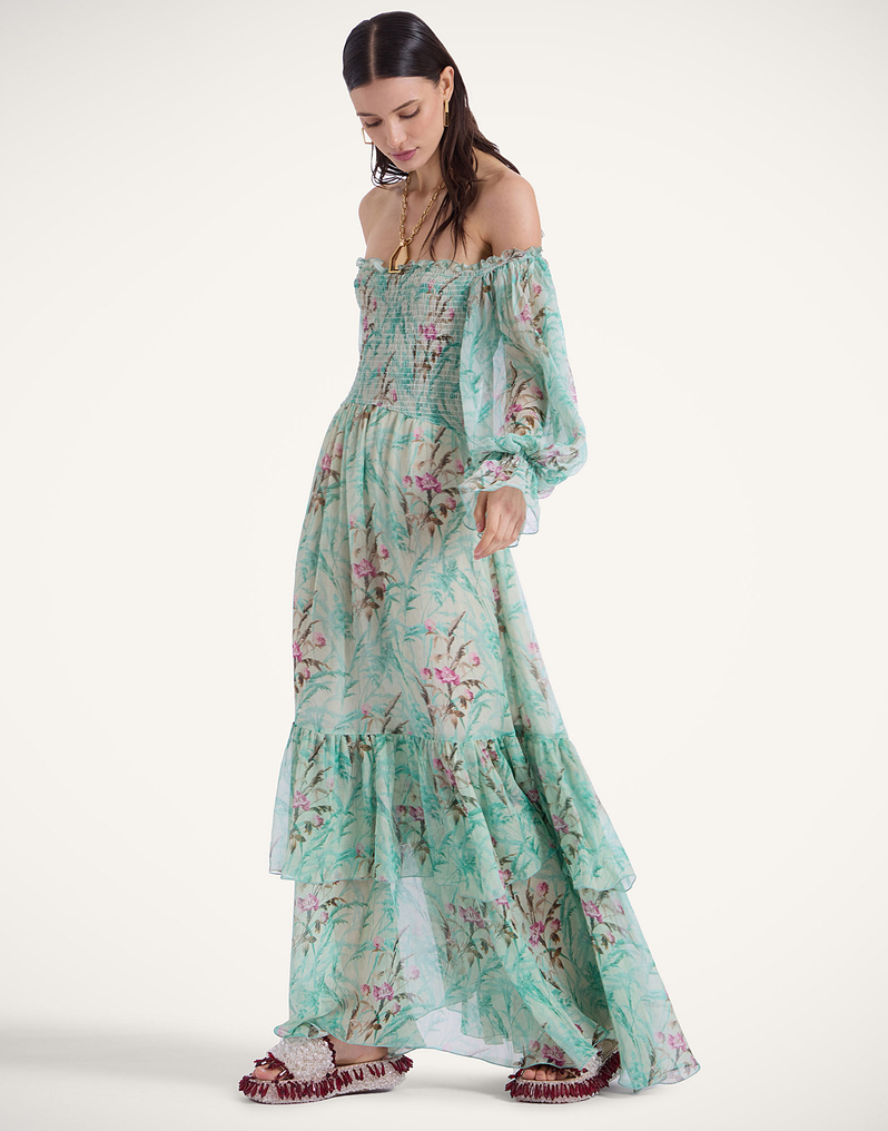 La DoubleJ Mayflower Dress La DoubleJ Mayflower Dress Heath Mint DRE0851CRE009HEA01GR11