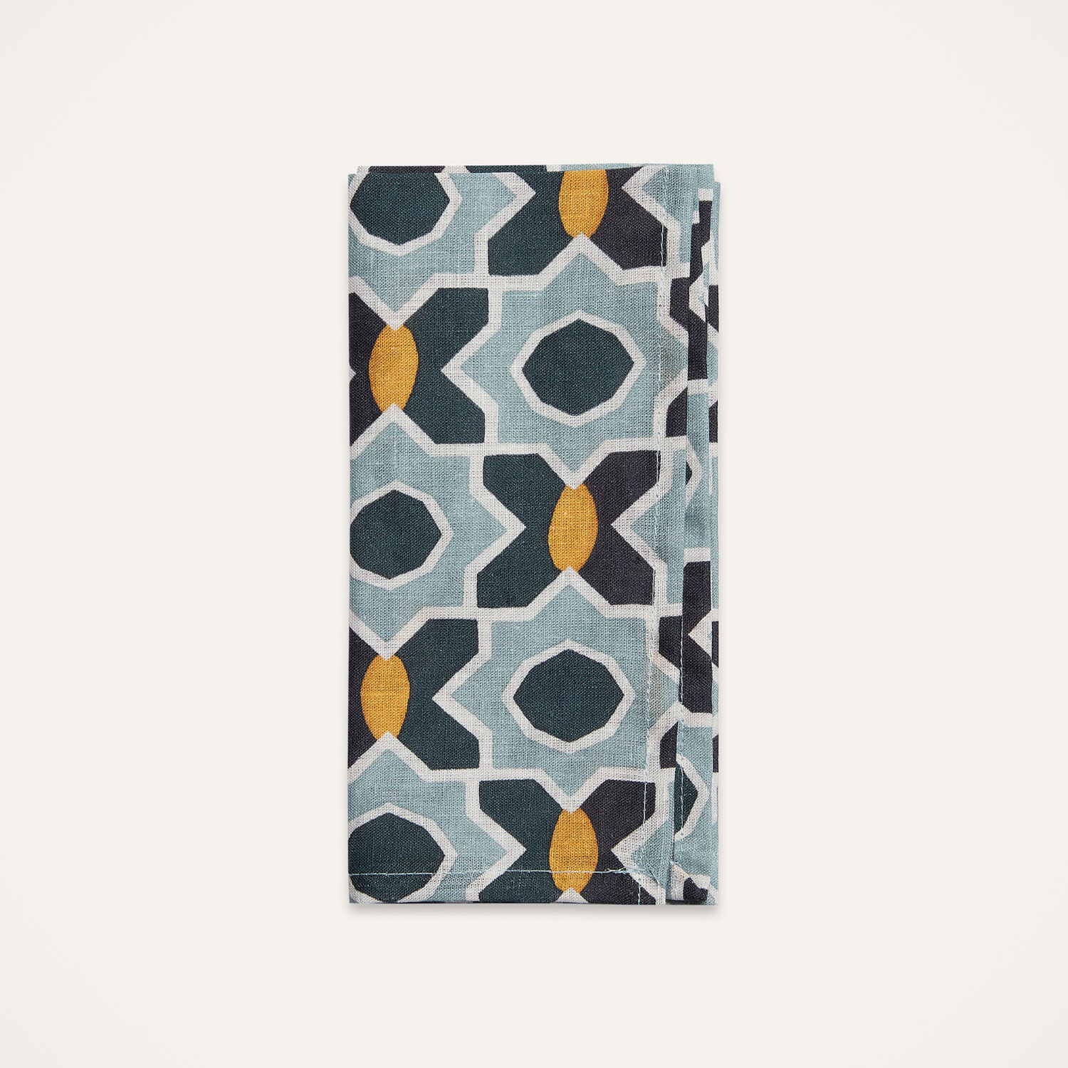 La Doublej Large Napkins Set Of 2 In Plaza Small Light Blue