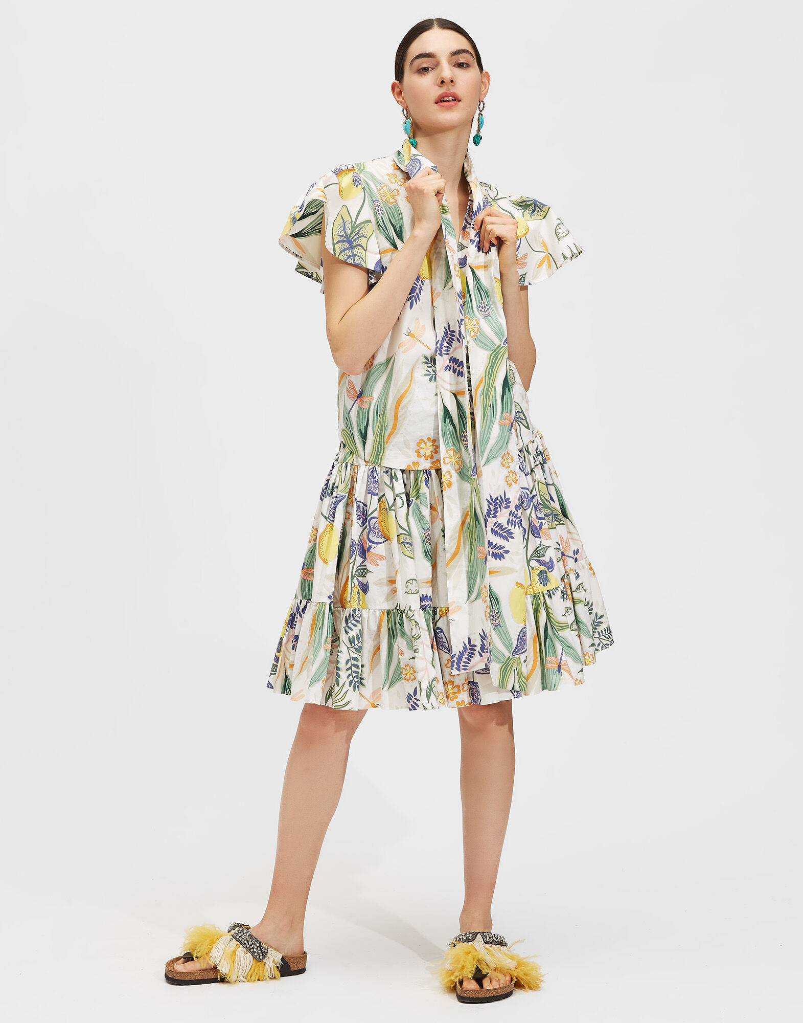 LaDoubleJ Lou Lou Shirt Botanical SHI0048COT001BOT0001