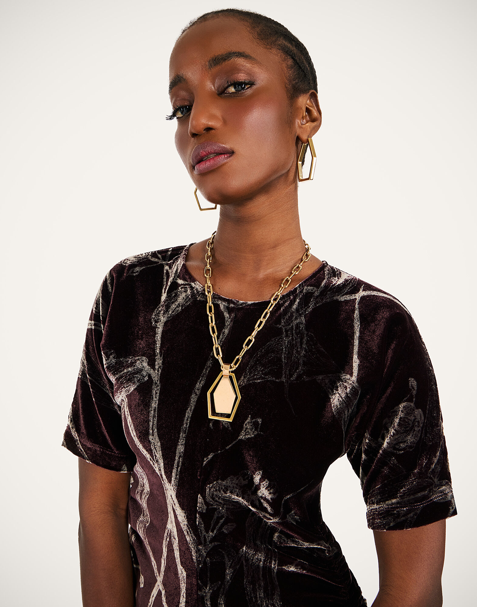 La DoubleJ Angelica Dress Bamboo Burgundy DRE0836DEV004BMB03RE07