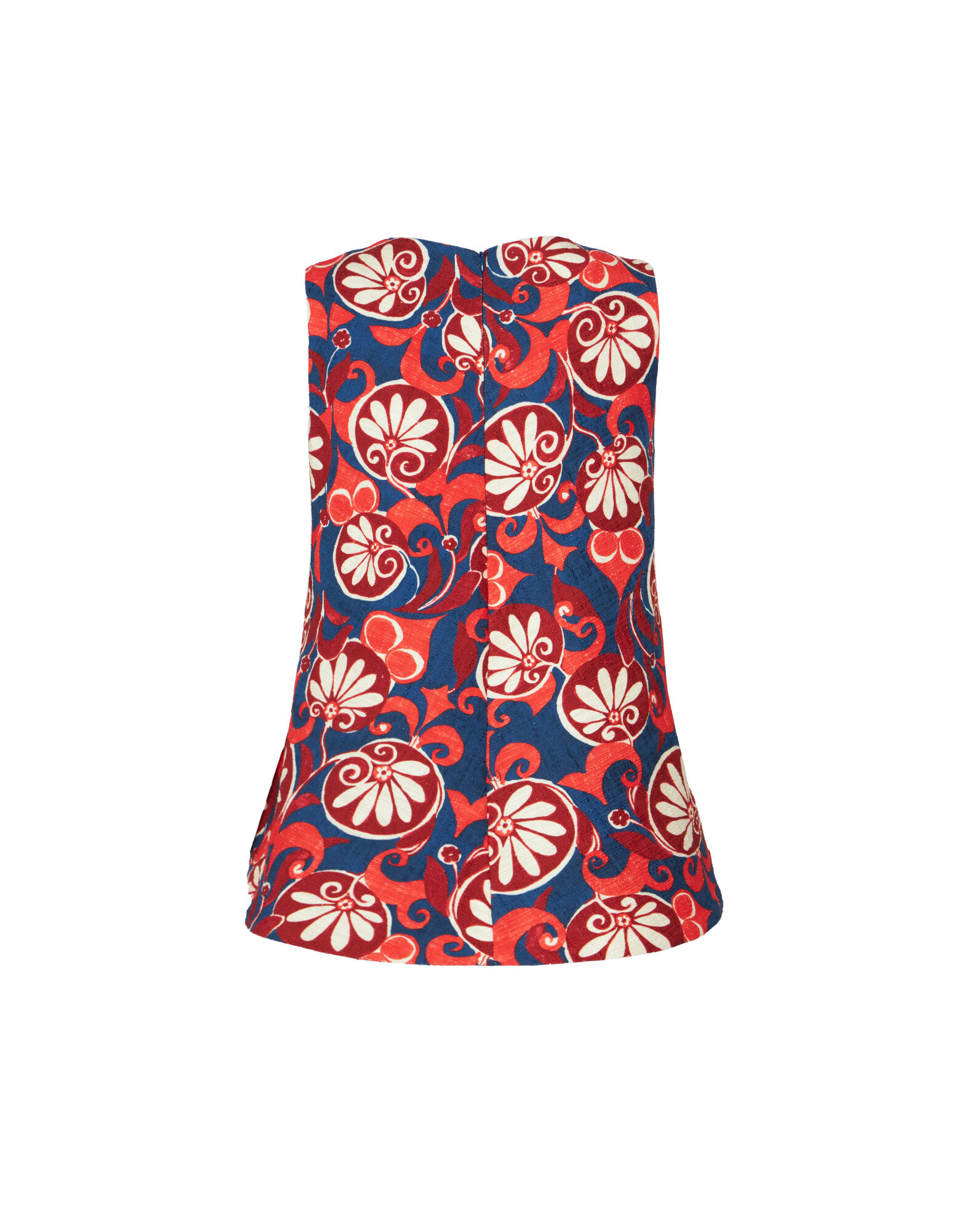 La DoubleJ La Scala Top Moonflower Navy TOP0016COT005MOO01BU06