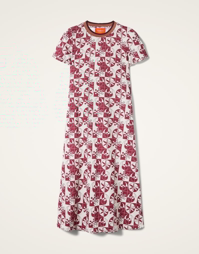 La DoubleJ Sporty Swing Dress La DoubleJ Sporty Swing Dress Eclipse Burgundy DRE0247JER002ECL01RE02