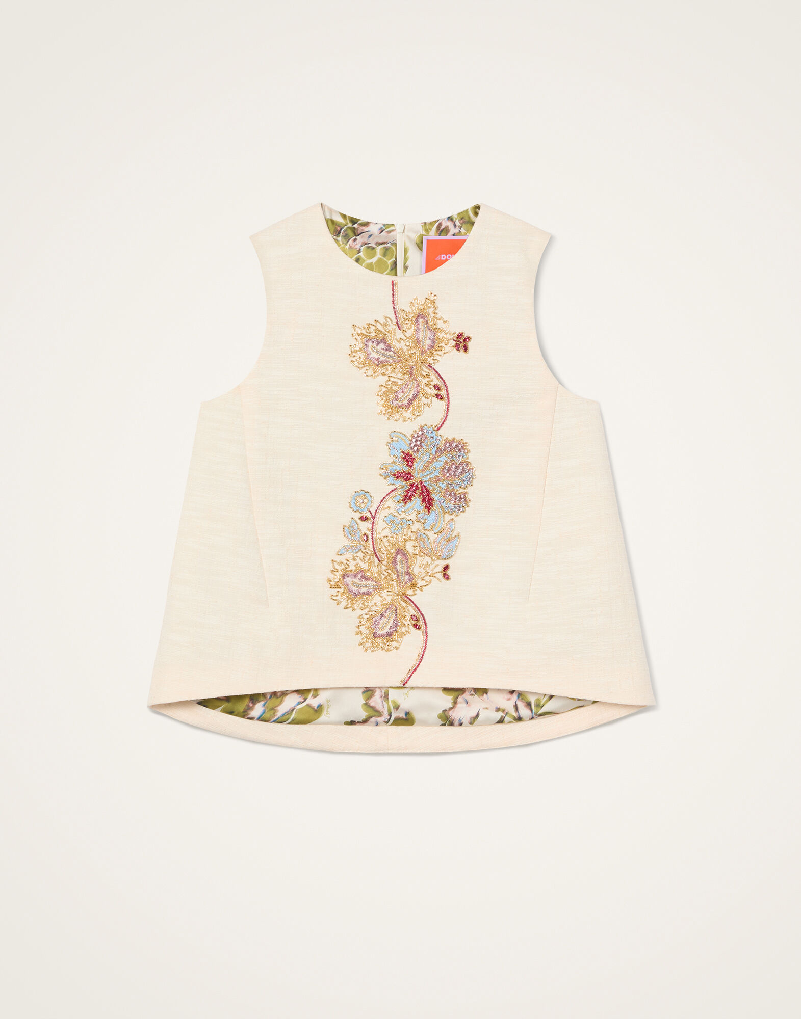 La DoubleJ La Scala Top Solid Ivory TOP0215COT005SOLIDWH04