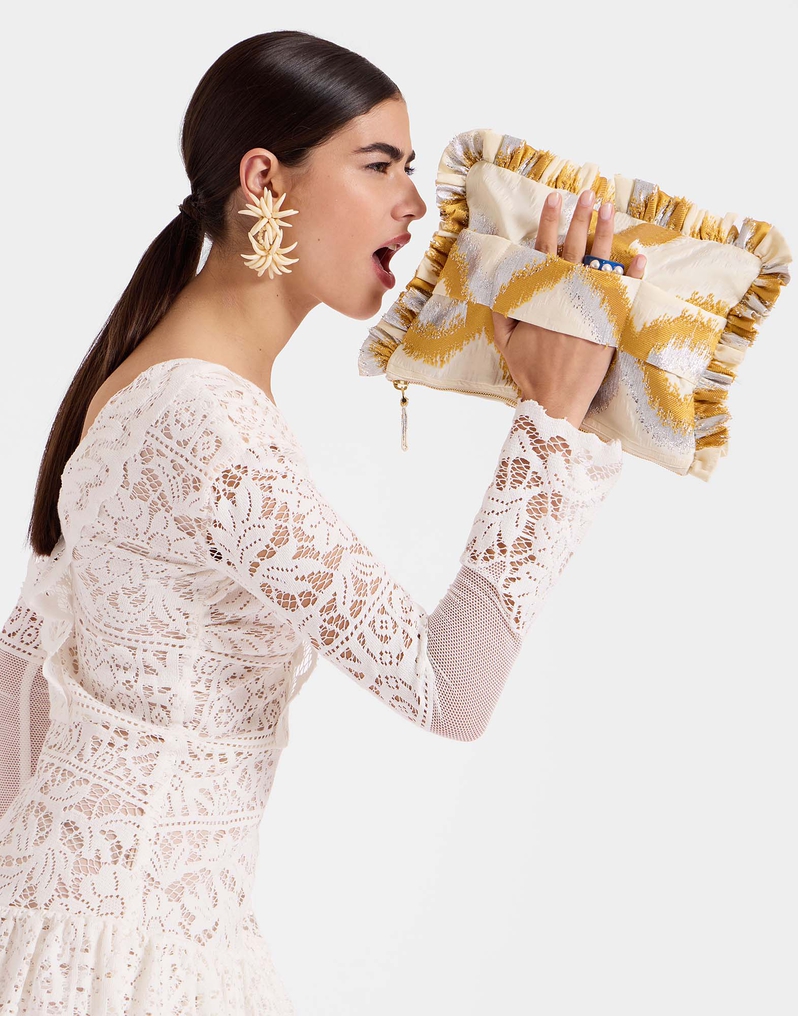 La DoubleJ Hand Pochette La DoubleJ Hand Pochette Tackle Gold BAG0059JCQ081TAC03YE05