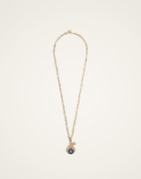 La DoubleJ Medallion Charm La DoubleJ Medallion Charm 24k Gold Plate & Blue Enamel CHM0009BRA003SOLIDBU03