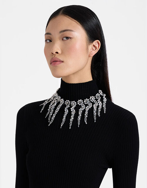 La DoubleJ Mayfair Necklace Solid Black NEC0019POL012SOLIDBL01