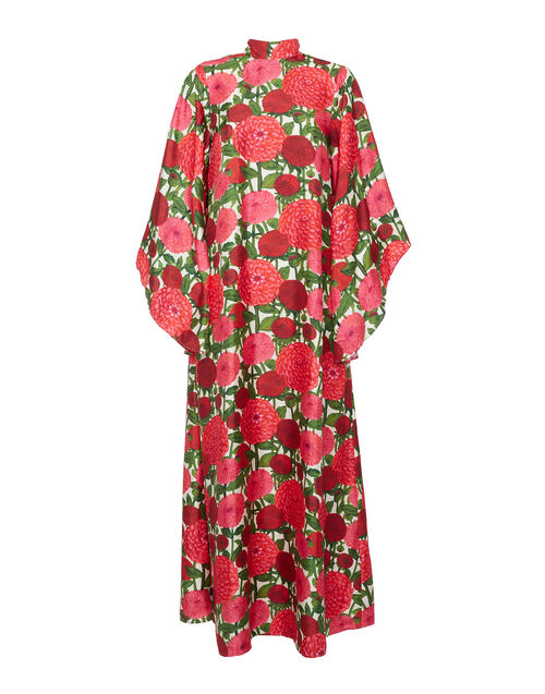 Magnifico Dress in Pink Dahlias for Women | La DoubleJ