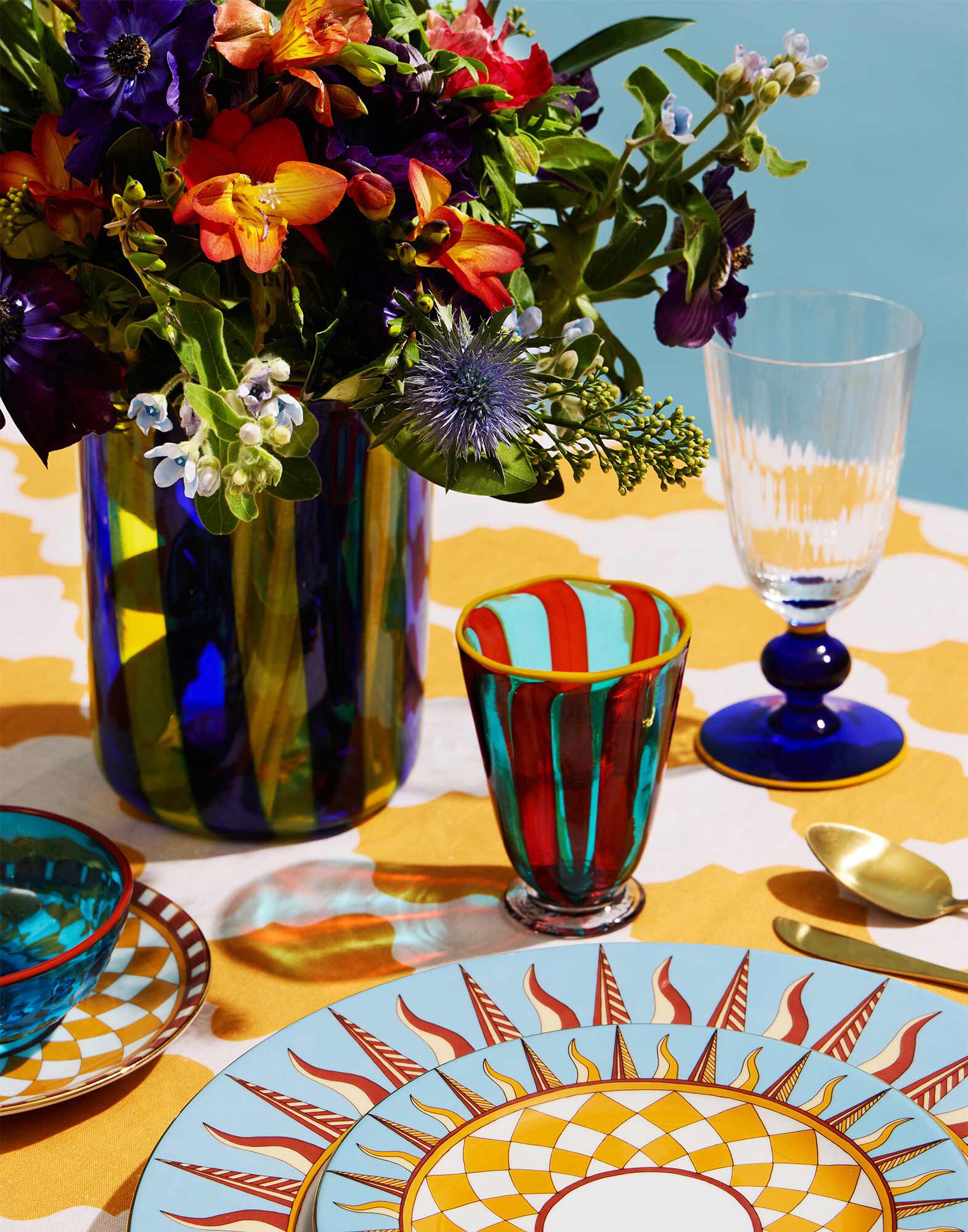 La DoubleJ Perfetto Glass Blue GLA0021MUR001BLU0001