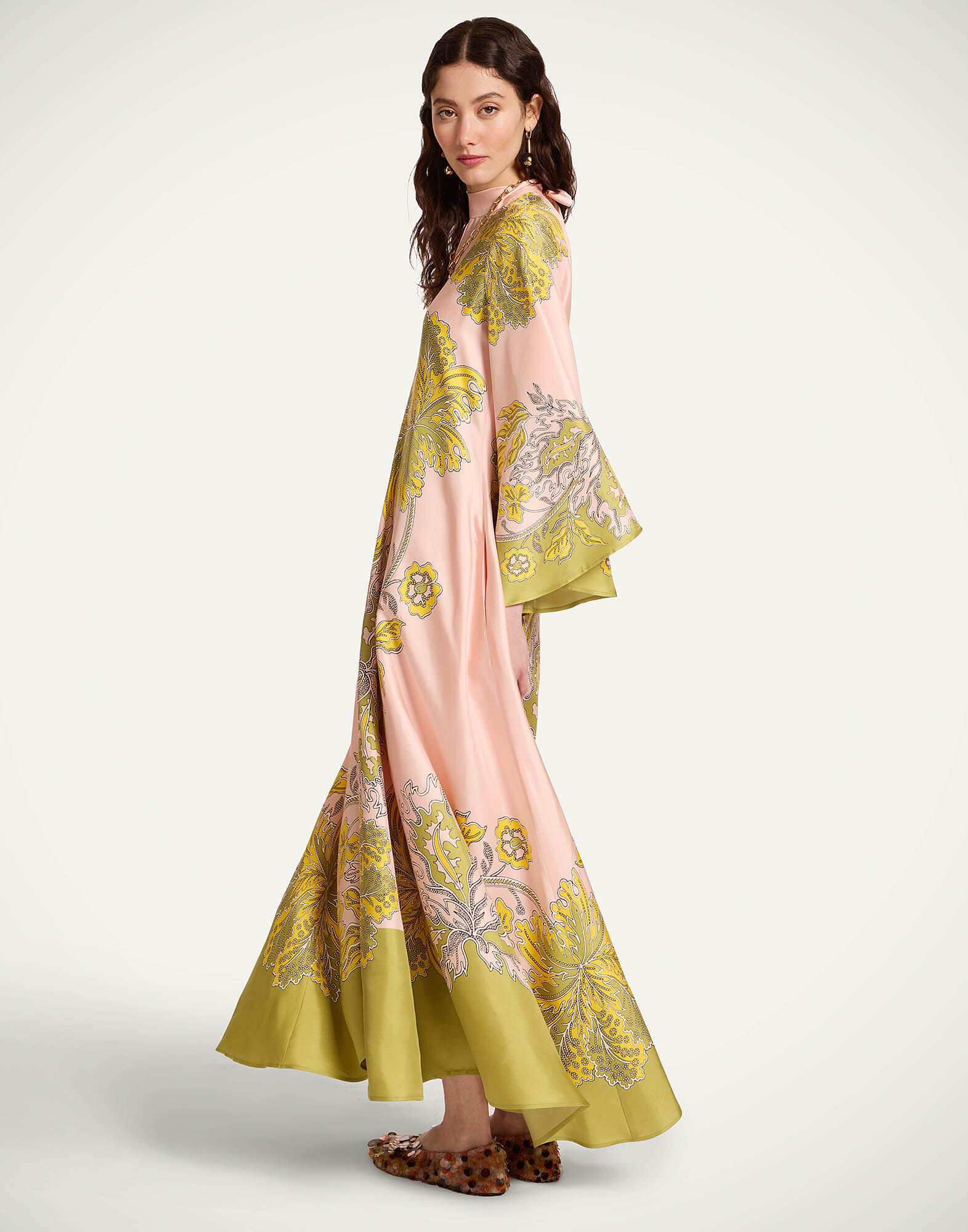 La DoubleJ Magnifico Dress Swathe Plac&eacute;e Pink DRE0232SIL001SWA03PI01
