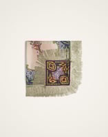 La DoubleJ Reversible Fringe Foulard 90 La DoubleJ Reversible Fringe Foulard 90 Mariposa Placée Celeste SCA0073SIL006MAR07BU12