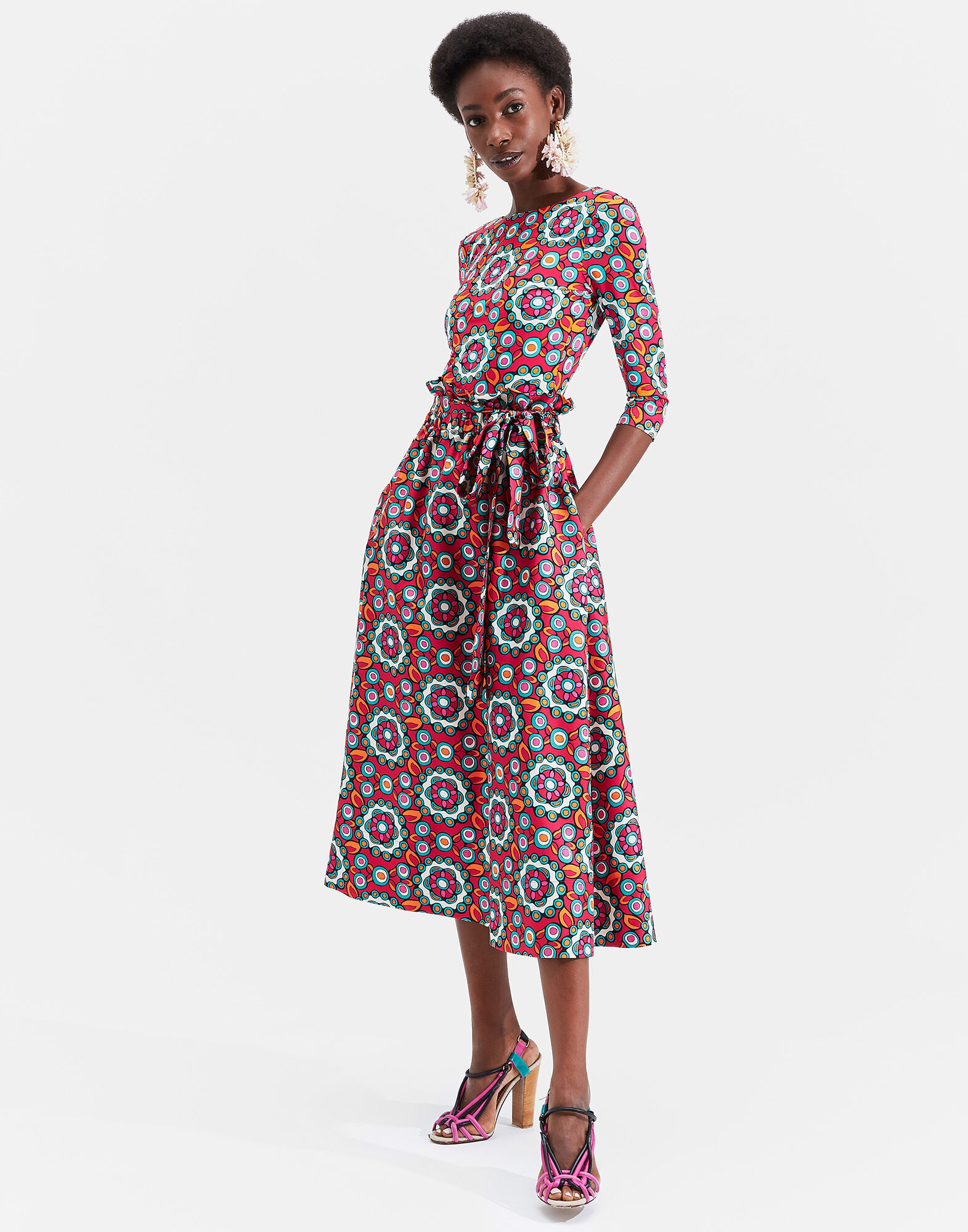 LaDoubleJ Sardegna Skirt Kaleidoscope Fuxia SKI0043SIL001KAL0004