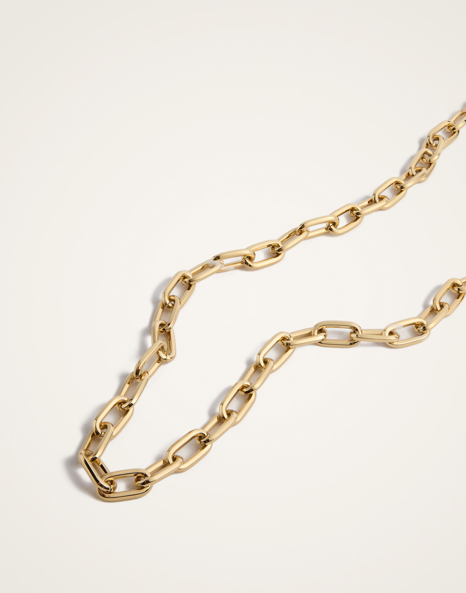 La DoubleJ Chunky Chain 24k Gold Plate NEC0037BRA003SOLIDYE05