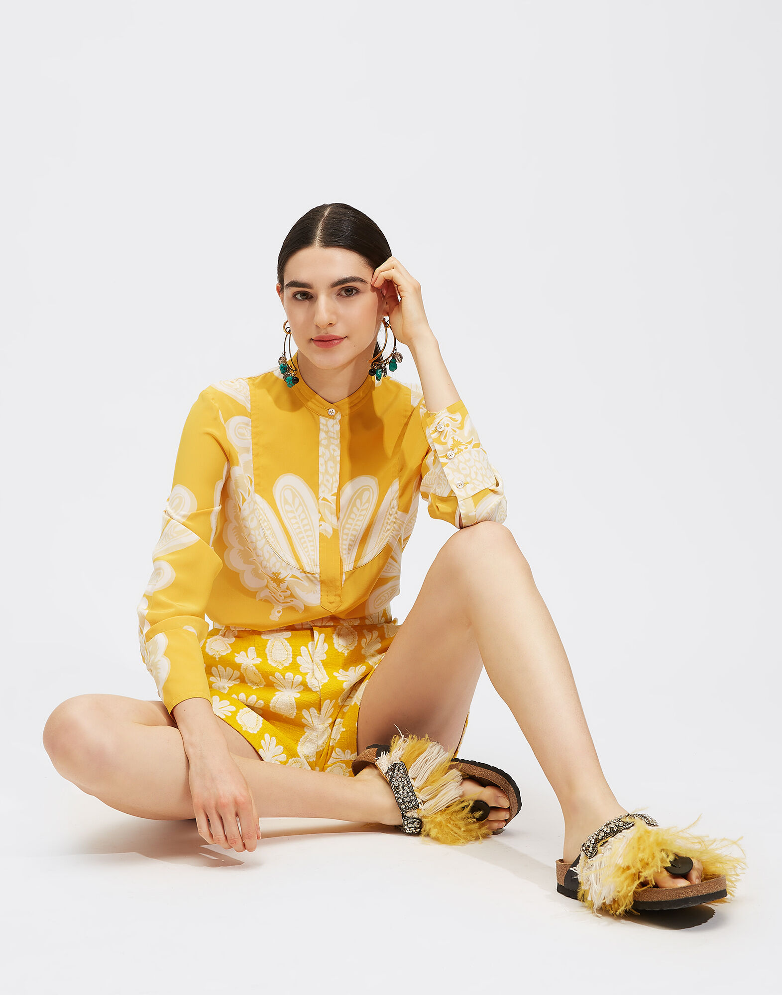 LaDoubleJ Portofino Shirt Big Pineapple SHI0046CRE001PNP0001