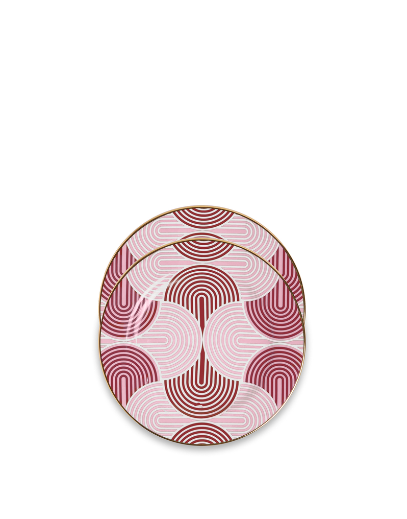 La DoubleJ Dessert Plate Set of 2 La DoubleJ Dessert Plate Set of 2 Slinky Rosso DIS0048CER001SLI0004