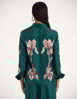 La DoubleJ Boy Shirt La DoubleJ Boy Shirt Iris Placée Dark Green SHI0040SIL006IRS07GR03