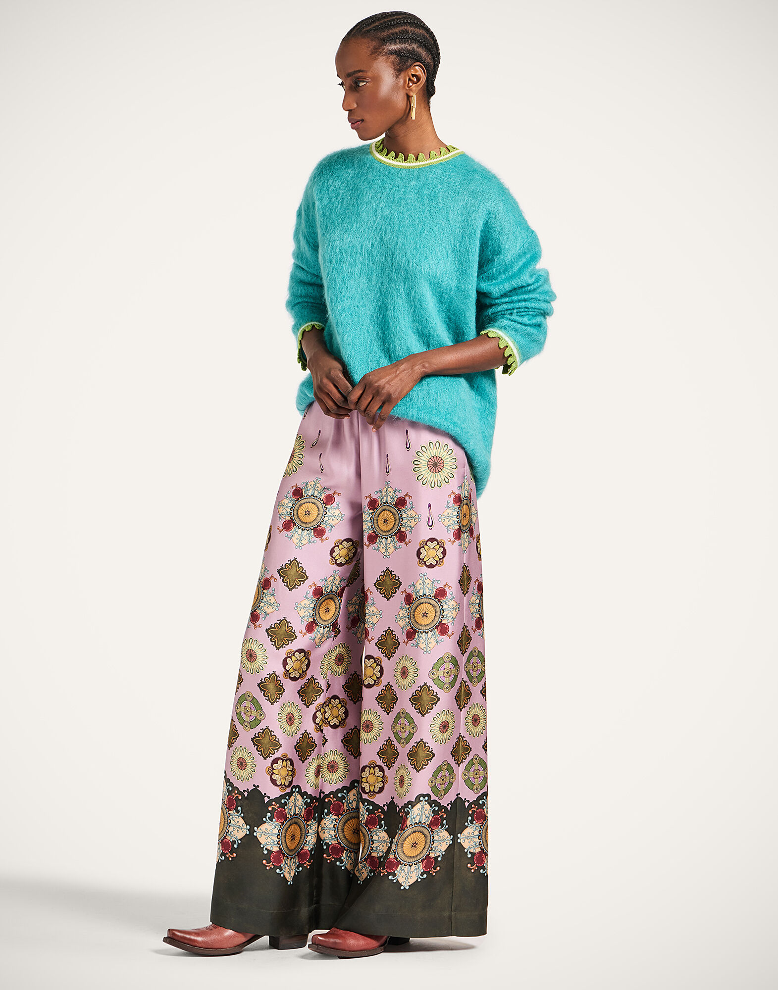 La DoubleJ Camden Jumper Solid Turquoise PUL0165KNI170SOLIDBU08