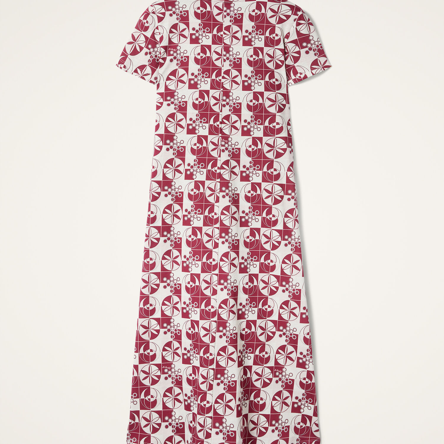La Doublej La Double J Sporty Swing Dress In Eclipse Burgundy