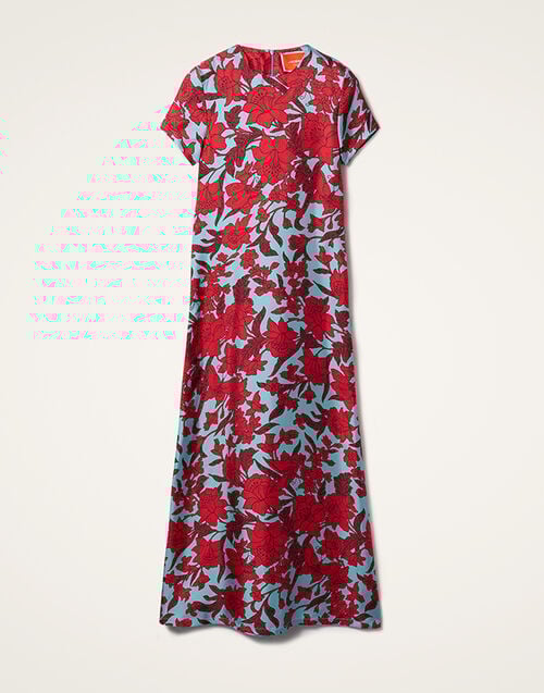 La DoubleJ Swing Dress La DoubleJ Swing Dress Lilium Turchese DRE0001SIL001LIL0005