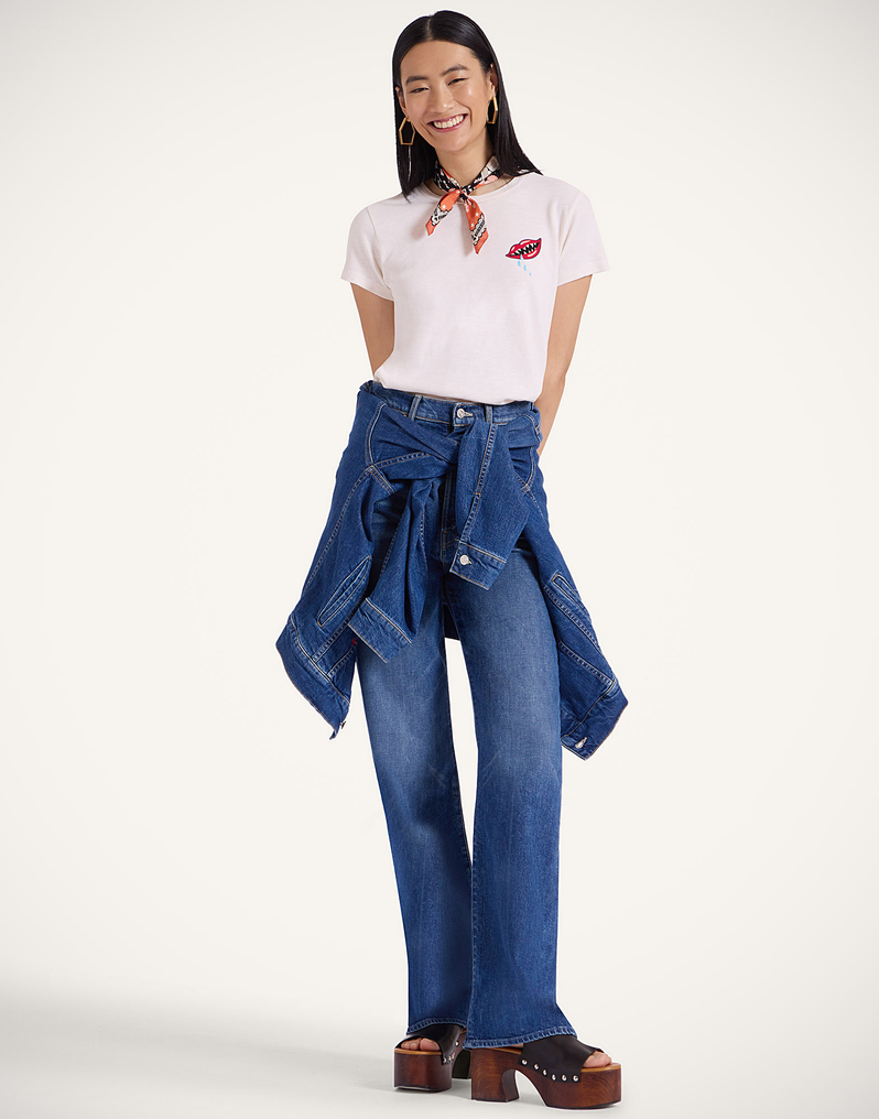 La DoubleJ The Tune Up Maven Sneak Jeans La DoubleJ The Tune Up Maven Sneak Jeans Middle Child Blue TRO0166DEN011MDC01BU03