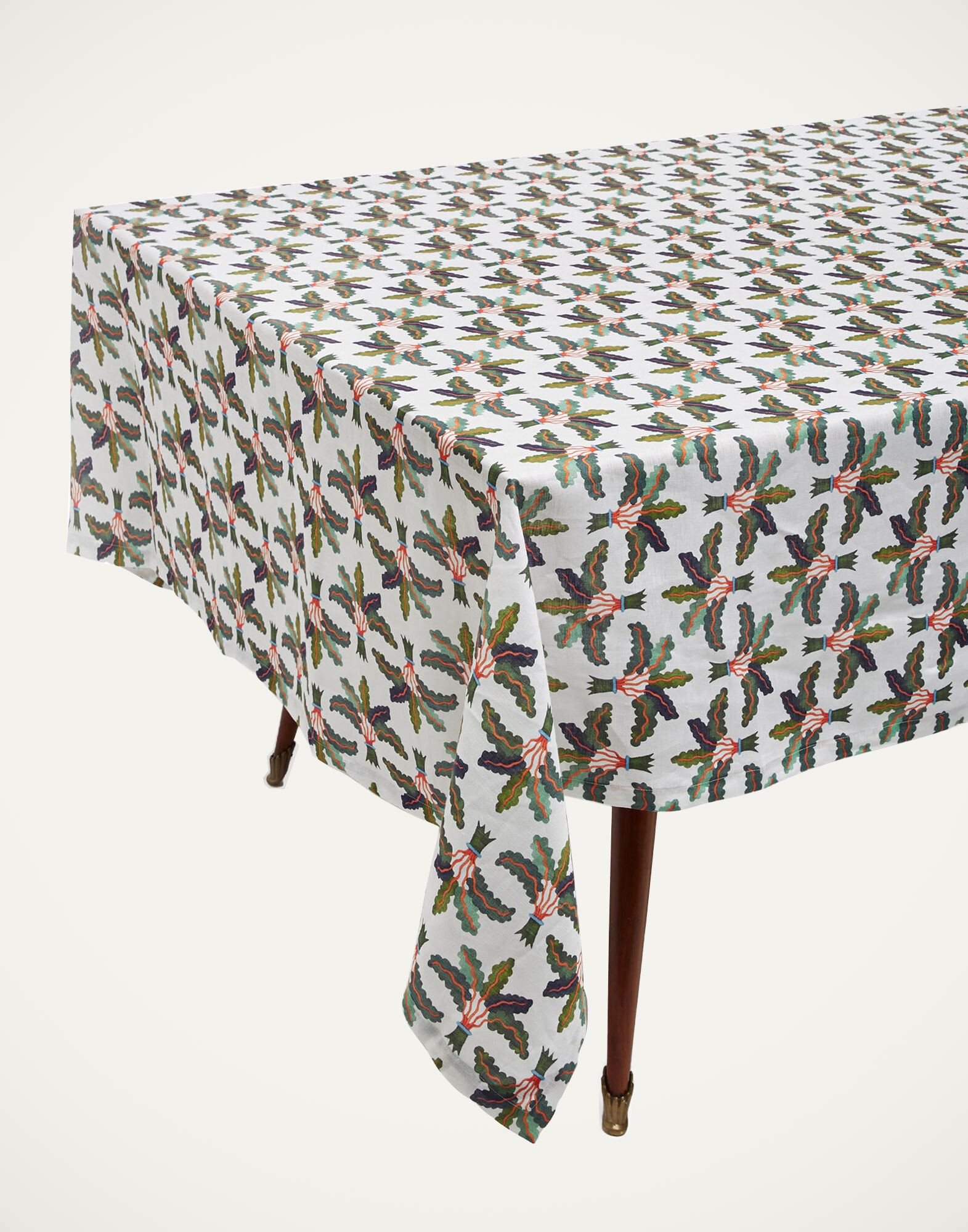 La DoubleJ Large Tablecloth Linen Palms TBC0003LIN001HLE0022