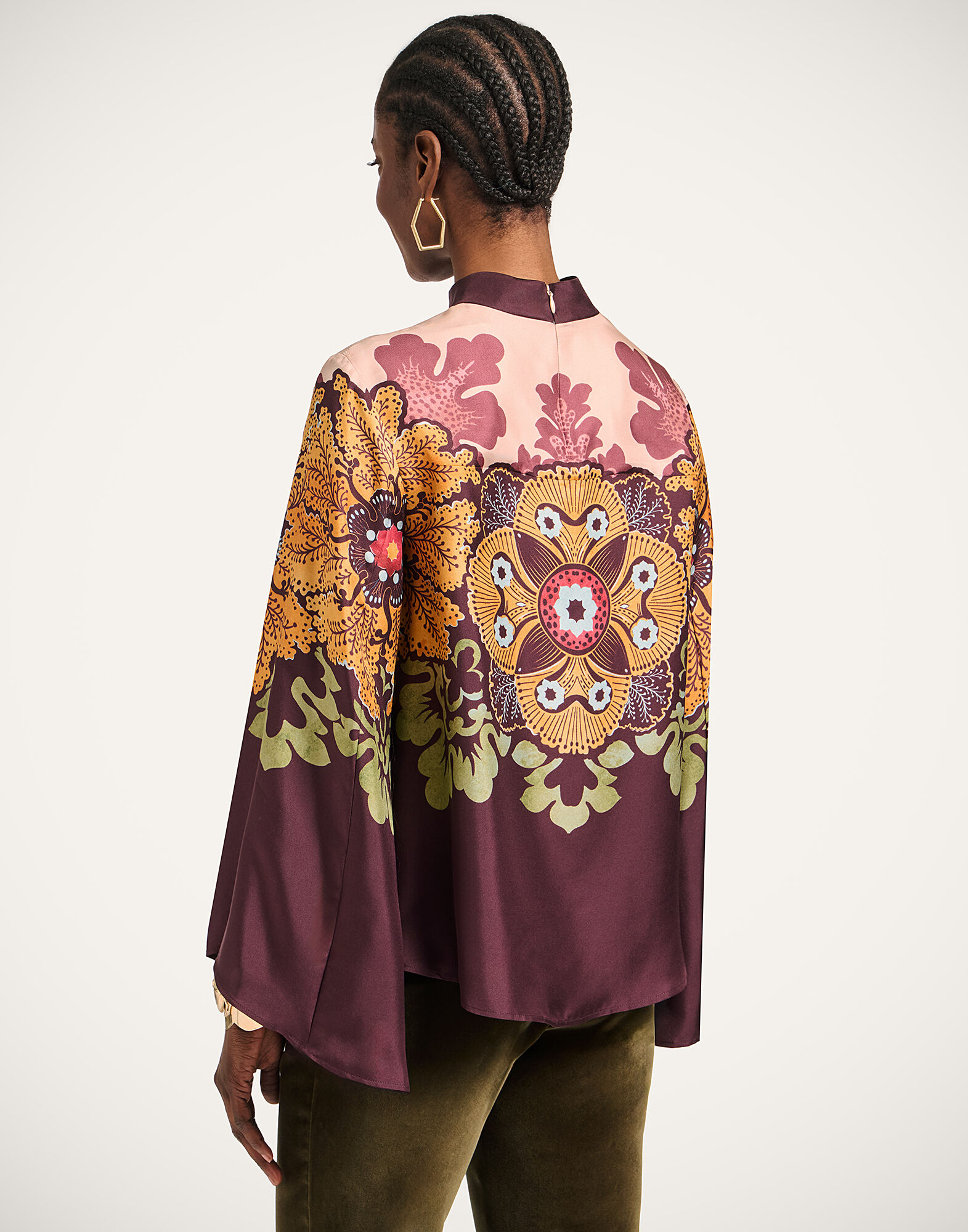 La DoubleJ Make An Exit Top Bounty Plac&eacute;e Burgundy TOP0117SIL017BOU01RE07