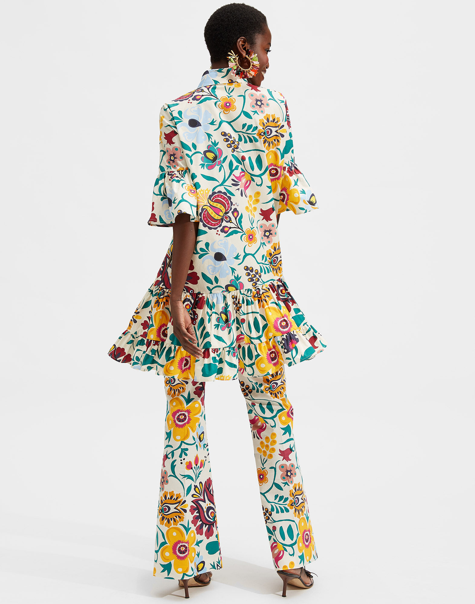 La DoubleJ Choux Dress Selva Bianco DRE0193COT001SEL0002