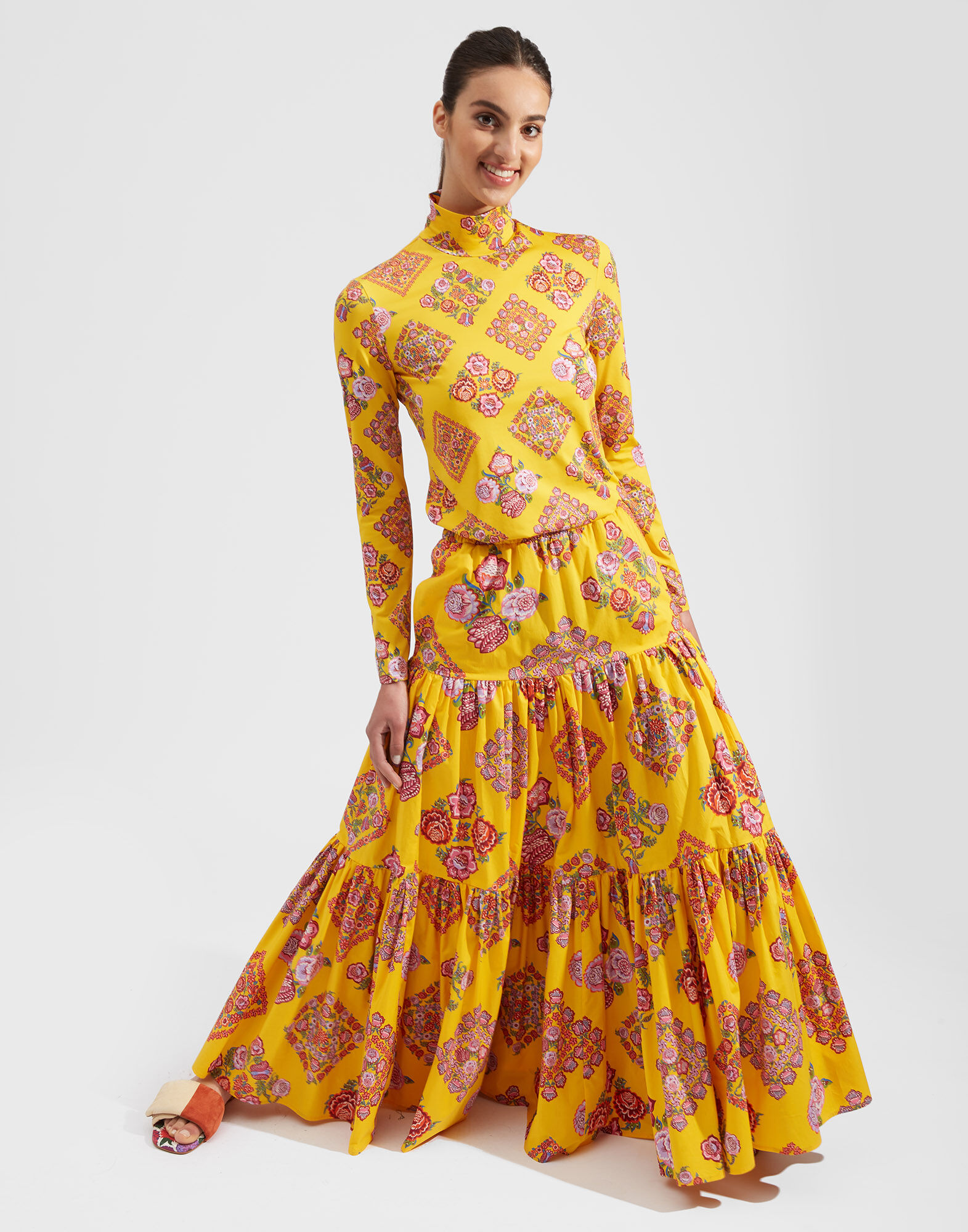 La DoubleJ Turtleneck Cowgirl Giallo SHI0030JER005COW0005