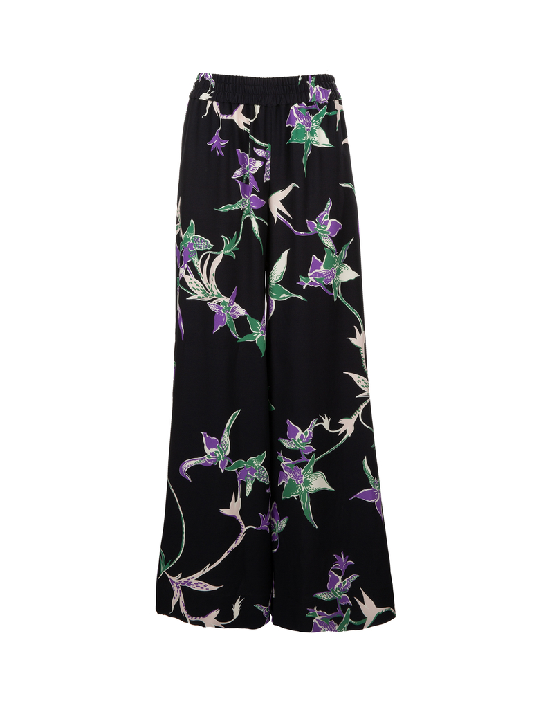 LaDoubleJ Palazzo Pants LaDoubleJ Palazzo Pants Orchidee Nero TRO0003SAB001ORC0003