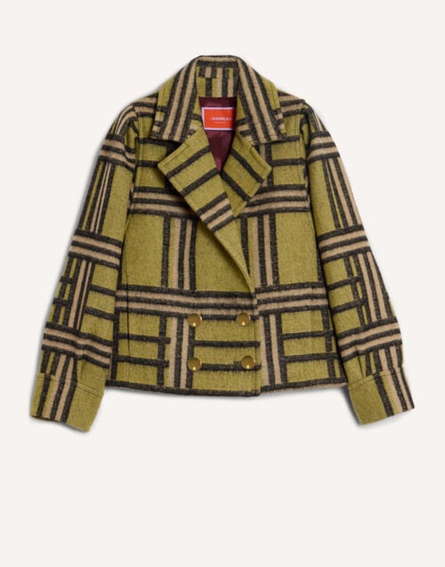 La DoubleJ Victoria Jacket Kells Check Green JAC0201WOL038KEL02GR02