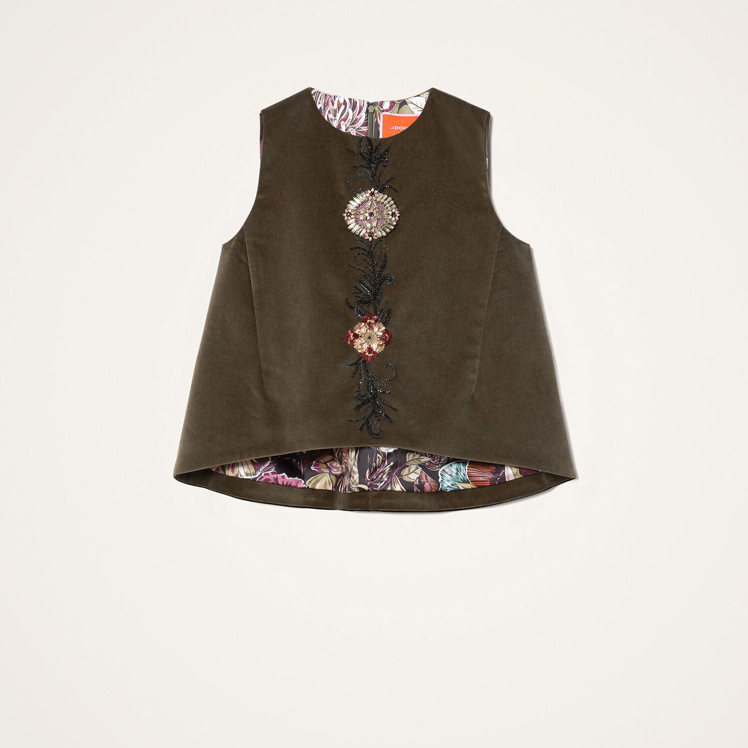 La Doublej La Scala Top In Brown