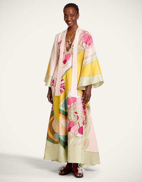 La DoubleJ Magnifico Dress Tulip Plac&eacute;e Green DRE0232SIL001TUL07GR02