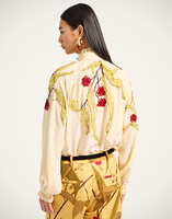 La DoubleJ Cerere Blouse La DoubleJ Cerere Blouse Bamboo Buttercream SHI0149EMB117BMB04WH09