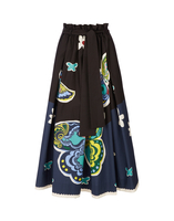 LaDoubleJ Sardegna Skirt Butterfly Nero SKI0044COT015BUT0004