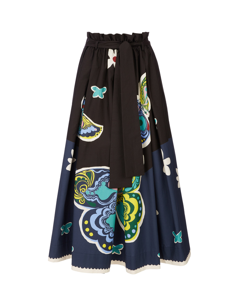 LaDoubleJ Sardegna Skirt LaDoubleJ Sardegna Skirt Butterfly Nero SKI0044COT015BUT0004