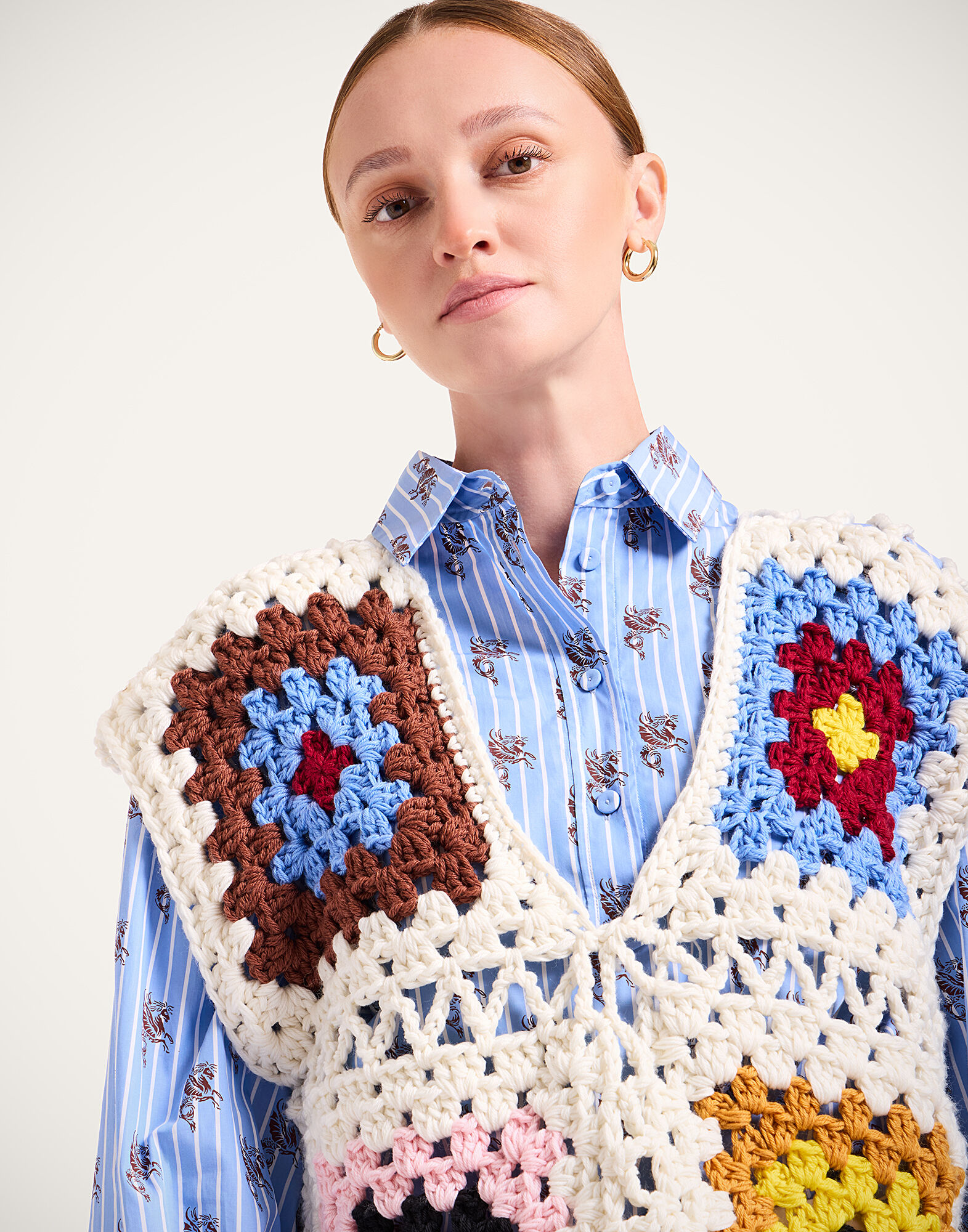 ルミニョン Ribbon lumi papillon summer knit Lumignon original ♥ off shoulder zipper knit ribbon skirt