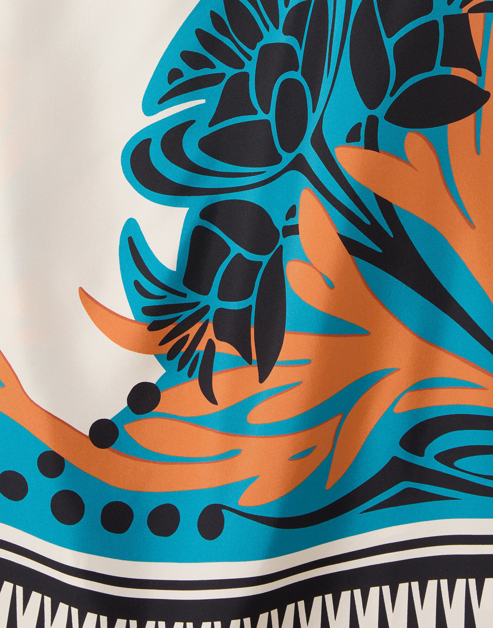 La DoubleJ Roy Dress Florence Plac&eacute;e Ivory DRE0304SIL006FLO02WH04