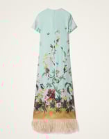 La DoubleJ Swing Dress La DoubleJ Swing Dress Zooflora Placée Light Blue DRE0316SIL001ZOF04BU01