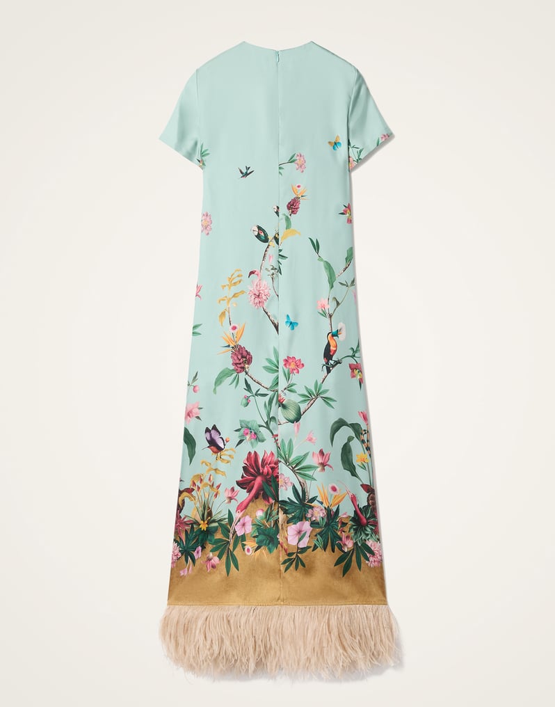 La DoubleJ Swing Dress La DoubleJ Swing Dress Zooflora Placée Light Blue DRE0316SIL001ZOF04BU01