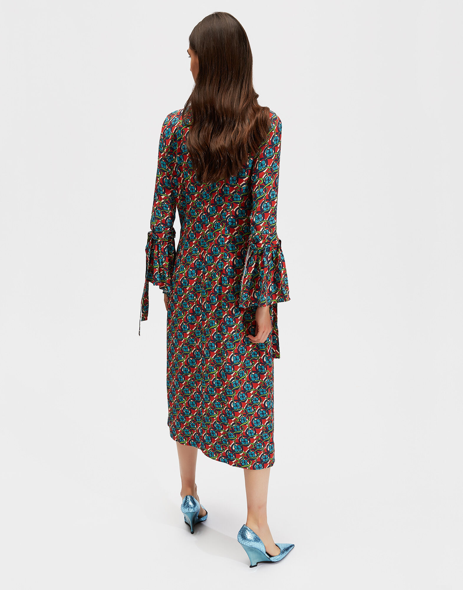 LaDoubleJ Happy Wrist Dress Lungo PicNic DRE0040SAB001VIO0001