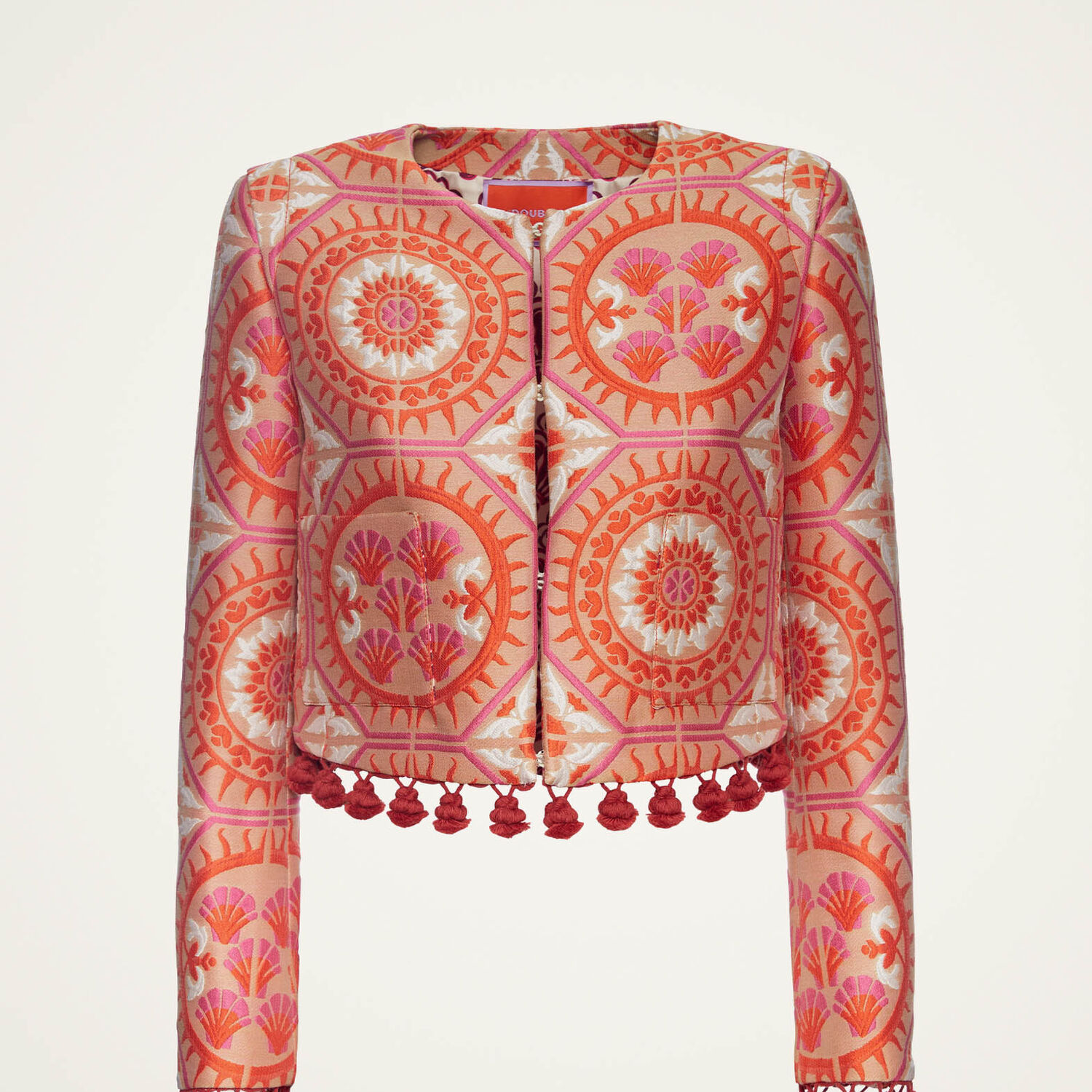 Shop La Doublej Bijoux Jacket In Sun Orange