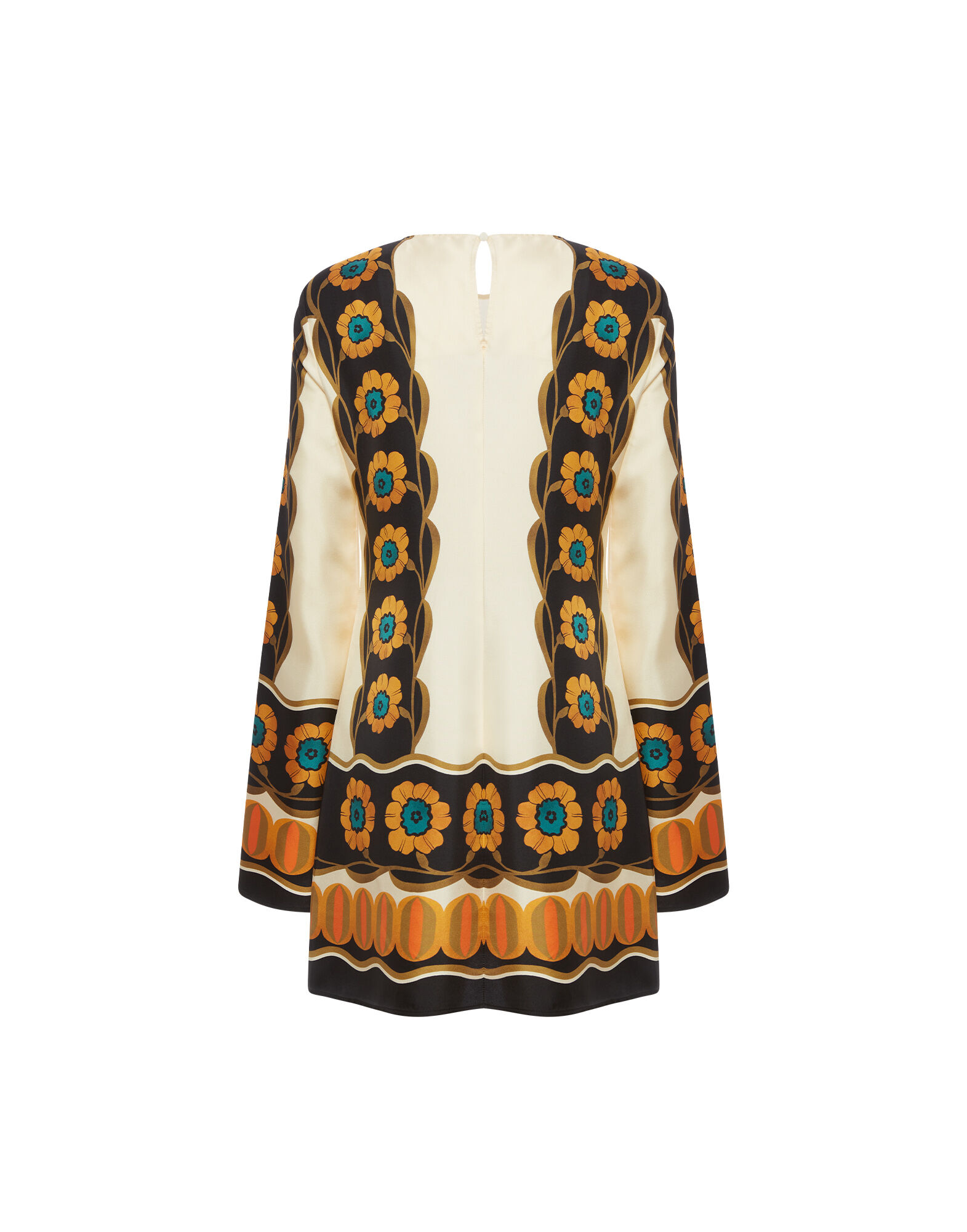 La DoubleJ Mini Supreme Swing Dress Daisychain Plac&eacute;e Orange DRE0619VIS011ROP04OR02