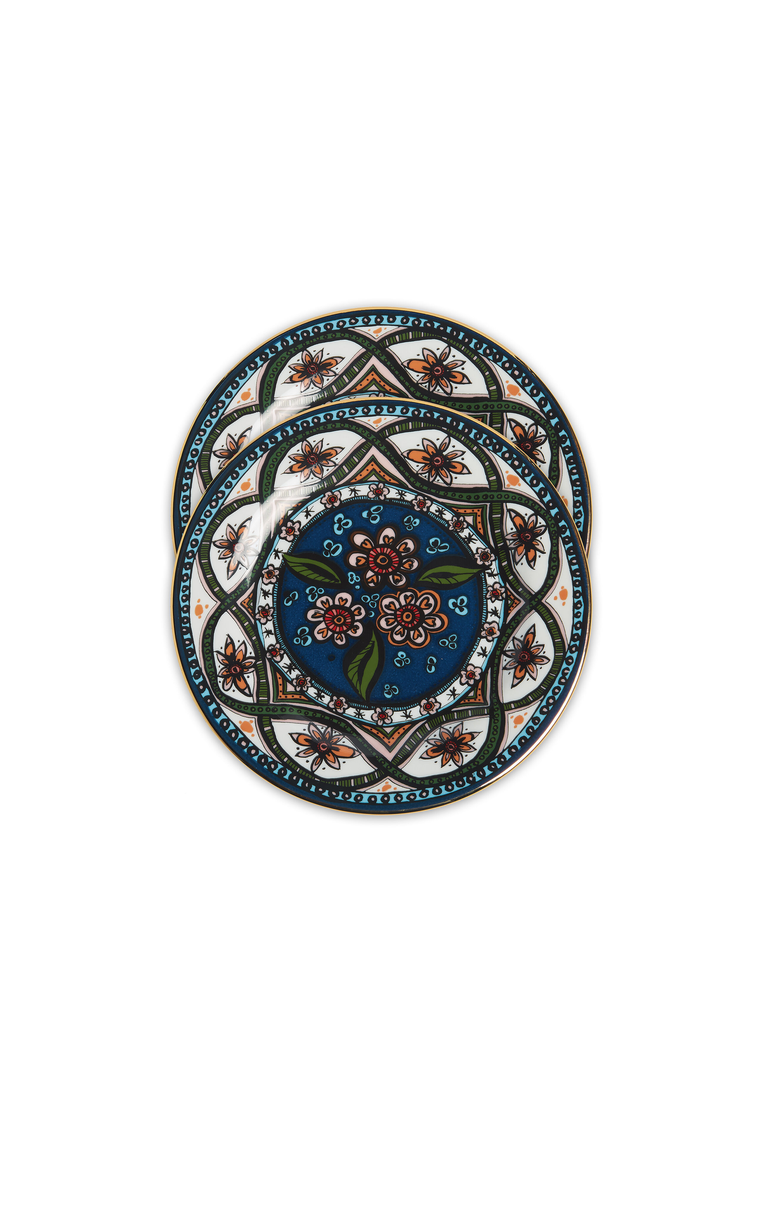 La DoubleJ Dessert Plate Set of 2 Sacred Circle DIS0039CER001LAD0002